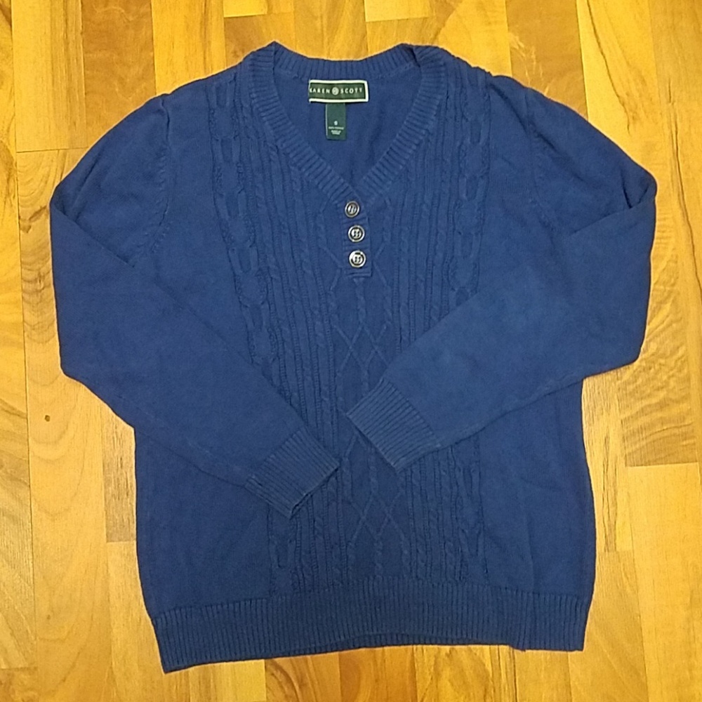 Karen Scott v-neck Sweater Small